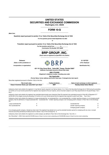 Thumbnail Baldwin Insurance Group 10-Q Quarterly Report FY2023 