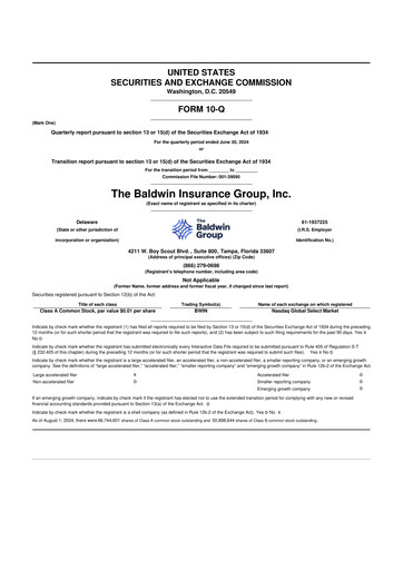Thumbnail Baldwin Insurance Group 10-Q Quarterly Report FY2024 