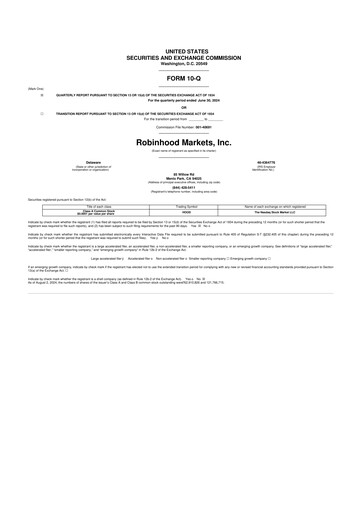 Thumbnail Robinhood 10-Q Quarterly Report FY2024 