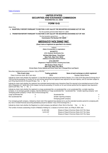 Thumbnail MediaCo Holding 10-Q Quarterly Report FY2024 