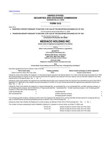 Thumbnail MediaCo Holding 10-Q Quarterly Report FY2026 