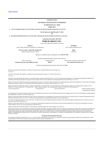 Thumbnail Porch Group 10-K Annual Report 2023