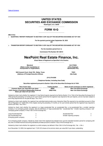 Thumbnail NexPoint Real Estate Finance 10-Q Quarterly Report FY2023 