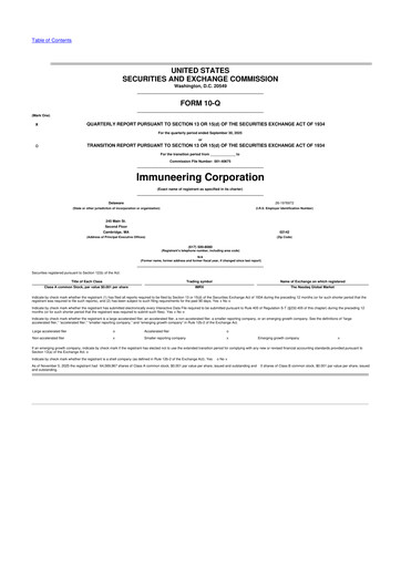 Thumbnail Immuneering 10-Q Quarterly Report FY 