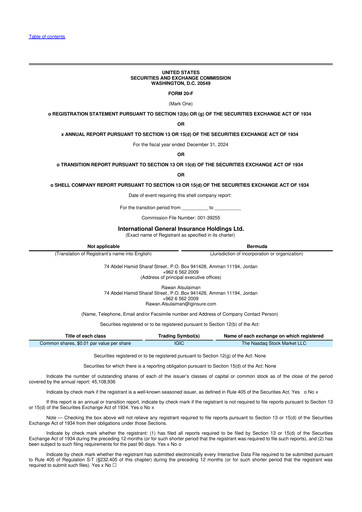 Thumbnail International General Insurance Holdings Ltd. 20-F Annual Report 2024
