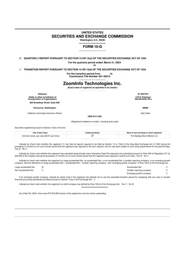 Thumbnail ZoomInfo 10-Q Quarterly Report FY2024 