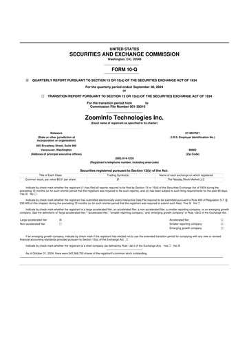 Thumbnail ZoomInfo 10-Q Quarterly Report FY2024 