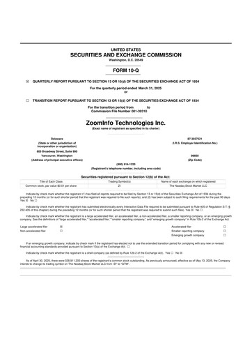Thumbnail ZoomInfo 10-Q Quarterly Report FY2025 
