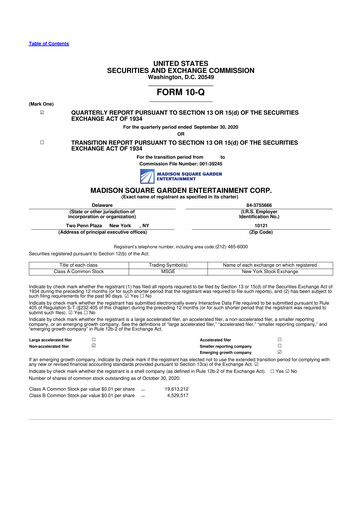 Thumbnail Sphere Entertainment 10-Q Quarterly Report FY2021 
