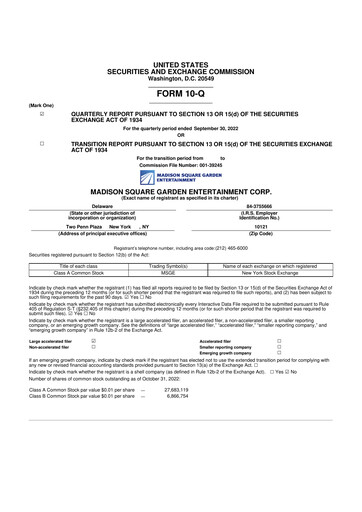 Thumbnail Sphere Entertainment 10-Q Quarterly Report FY2023 