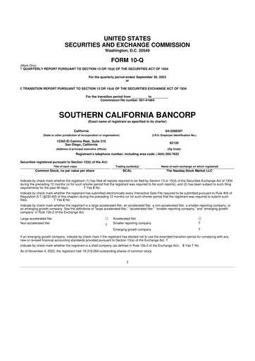 Thumbnail California BanCorp 10-Q Quarterly Report FY2023 