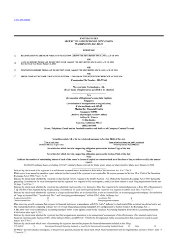 Thumbnail Maxeon Solar Technologies 20-F Annual Report 2021