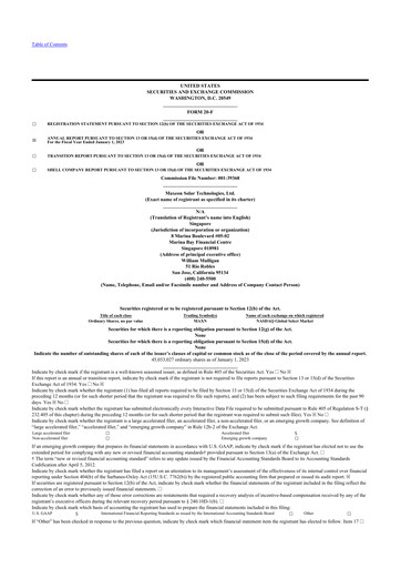 Thumbnail Maxeon Solar Technologies 20-F Annual Report 2022