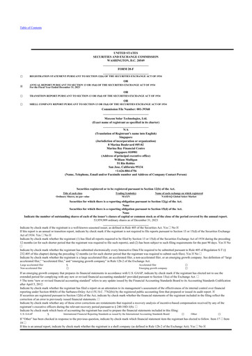 Thumbnail Maxeon Solar Technologies 20-F Annual Report 2023