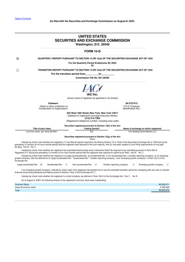 Thumbnail IAC Inc. 10-Q Quarterly Report FY2023 