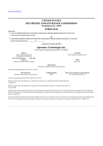 Thumbnail Opendoor 10-K Annual Report 2023