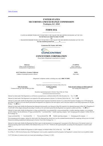 Thumbnail Concentrix 10-K Annual Report 