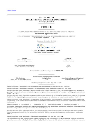 Thumbnail Concentrix 10-K Annual Report 2021