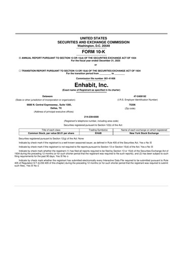 Thumbnail Enhabit 10-K Annual Report 2025