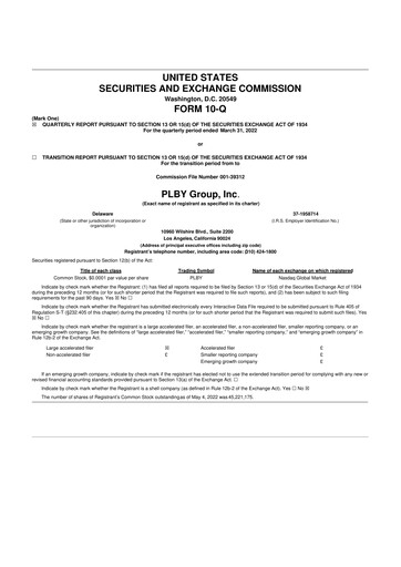 Thumbnail PLBY Group (Playboy) 10-Q Quarterly Report FY2022 