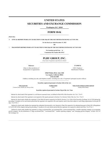 Thumbnail PLBY Group (Playboy) 10-K Annual Report 2022