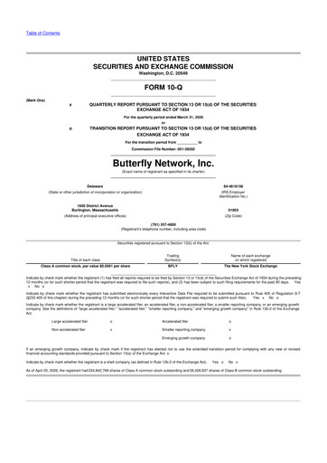 Thumbnail Butterfly Network 10-Q Quarterly Report FY 