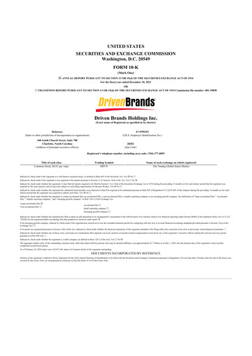 Thumbnail Driven Brands 10-K Annual Report 2023