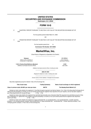 Thumbnail MarketWise 10-Q Quarterly Report FY2026 
