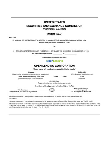 Thumbnail Open Lending 10-K Annual Report 2023