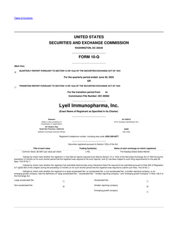 Thumbnail Lyell Immunopharma 10-Q Quarterly Report FY 