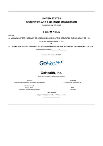 Thumbnail GoHealth 10-K Annual Report 2020