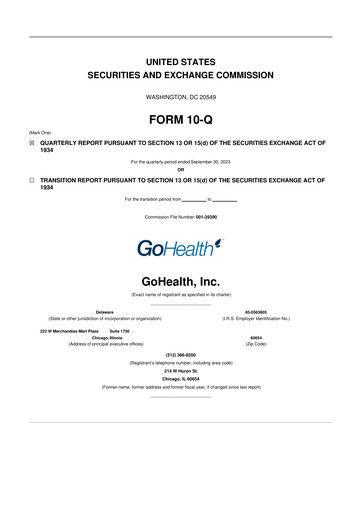 Thumbnail GoHealth 10-Q Quarterly Report FY2023 