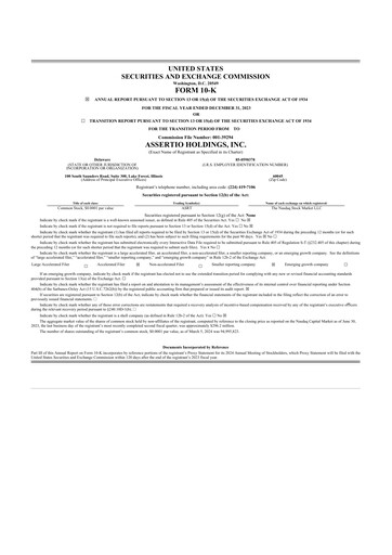 Thumbnail Assertio Holdings 10-K Annual Report 2023