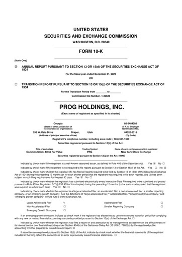 Vorschaubild PROG Holdings 10-K Jahresbericht 2025