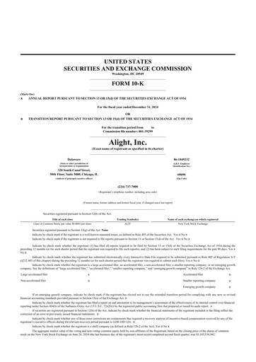 Thumbnail Alight 10-K Annual Report 2024