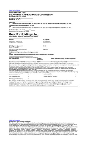 Thumbnail GoodRx 10-Q Quarterly Report FY 