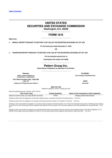 Vorschaubild Pattern Group 10-K Jahresbericht 2025
