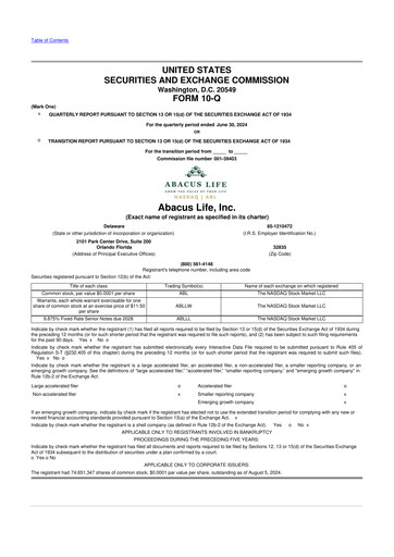 Thumbnail Abacus Global Management 10-Q Quarterly Report FY2024 