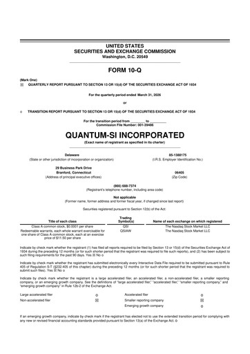 Thumbnail Quantum-Si 10-Q Quarterly Report FY2026 