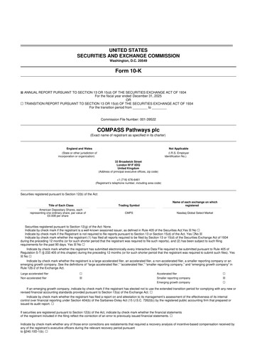Thumbnail COMPASS Pathways 10-K Annual Report 2025