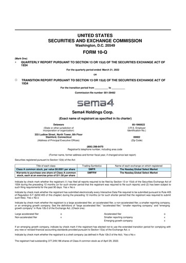 Miniature GeneDx Holdings 10-Q Rapport trimestriel 2022 
