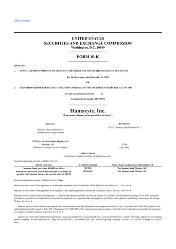 Thumbnail Humacyte 10-K Annual Report 2023