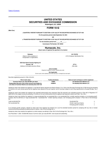 Thumbnail Humacyte 10-Q Quarterly Report FY 