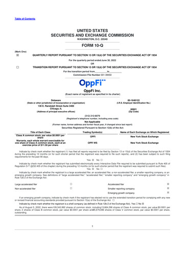 Thumbnail OppFi 10-Q Quarterly Report FY 