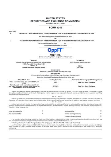 Thumbnail OppFi 10-Q Quarterly Report FY 