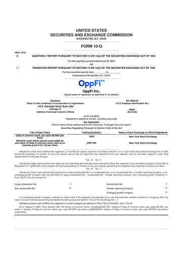Thumbnail OppFi 10-Q Quarterly Report FY 