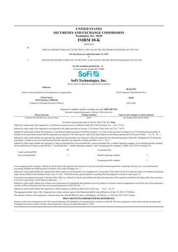 Thumbnail SoFi 10-K Annual Report 2023