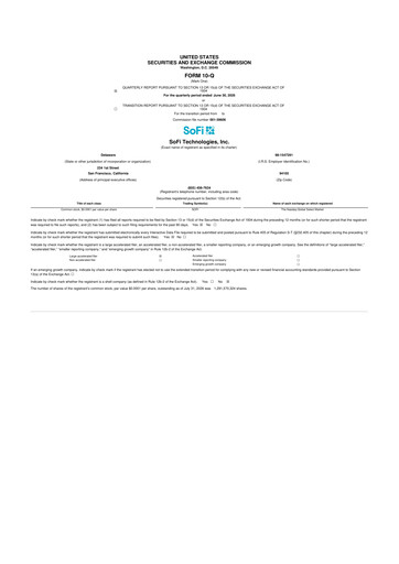 Thumbnail SoFi 10-Q Quarterly Report FY2026 