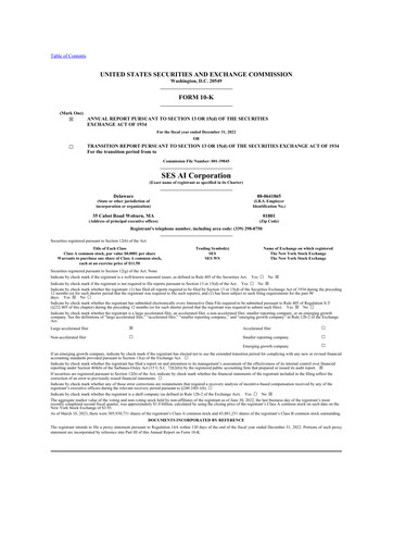 Thumbnail SES AI 10-K Annual Report 2022