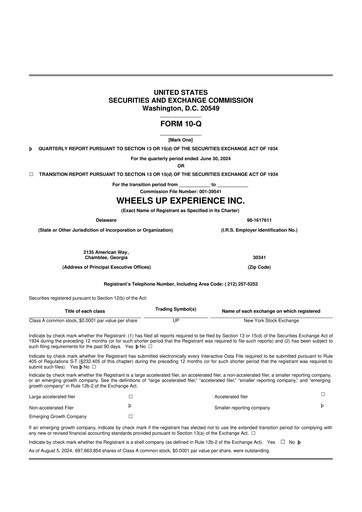Thumbnail Wheels Up 10-Q Quarterly Report FY2024 